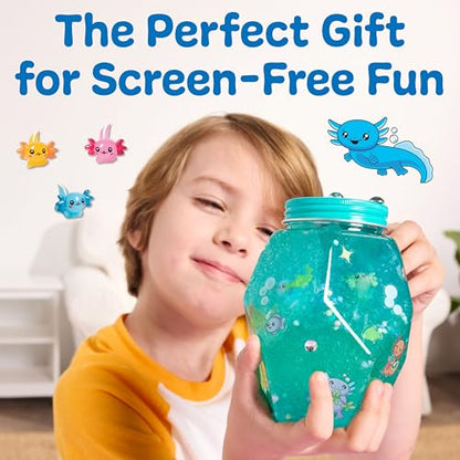 Creativity for Kids Glowing Axolotl Aquarium - Axolotl Crafts and Toys for Girls and Boys, STEM Science Kits for Kids, Craft Kits and Axolotl Gifts for Girls and Boys (Ages 6+)