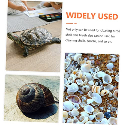 Abaodam Turtle Shell Cleaning Brush Aquatic Tortoise Shell Scrubber Brush Reptile Tank Cleaning Tool for Turtle Aquarium