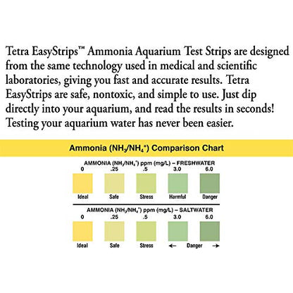 Tetra EasyStrips, Complete Aquarium Test Strips, Water Testing, 25 Count - size: 25-Count