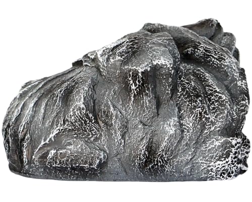 Rock Cave Habitat Hidden for Reptile and Amphibians.Terrarium & Aquarium Decor, Reptile hideout Hide Cave, Perfect for Bearded Dragons,Lizards,Snakes,Turtles,Geckos,Tortoises,Small Animals -Large Size - style: StyleB-Gery(Large Size)
