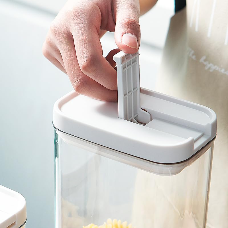 2PCS Airtight Food Storage Containers Set with Lids PP Free Plastic Dry Food Canisters for Kitchen Pantry Organization and Storage (500ml/16.9oz) - size: 4.57"Lx2.99"Wx3.94"H(500ml/17.6oz)