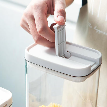 2PCS Airtight Food Storage Containers Set with Lids PP Free Plastic Dry Food Canisters for Kitchen Pantry Organization and Storage (800ml/28.16oz) - size: 4.57"Lx2.99"Wx5.91"H(800ml/28.16oz)