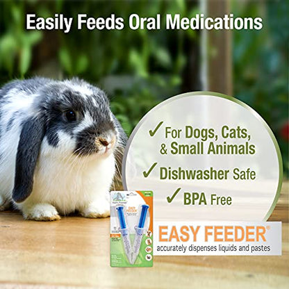 Four Paws Healthy Promise Easy Feeder Pet Feeding Syringe, 2 Count | Convenient syringe feeder, for hand-feeding kittens & puppies, easy to use, pet nursing supplies