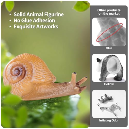 14PCS Reptile Animal Figurines Toys Desert Amphibians Sand Toys for Kids 3+ | with Axolotl,Lizard,Snake,Spider,Komodo Dragon,Alligator,Rainforest Cold Blooded Plastic Animals Figures Party Favors - style: 14PCS Reptile Animals-1