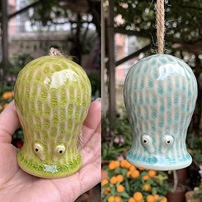 5 Pack Air Plant Holder Unique, Cute Octopus Air Plant Hanger Wall Planter, Ceramic Tillandsia Airplants Holders Hanging Wall Decor for Home Office (Small (2 x 3.2 in)) - size: Octopus-Small (2 x 3.2 in)