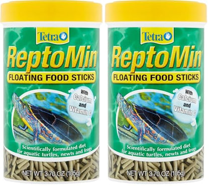 Tetra ReptoMin Floating Food Sticks, Food for Aquatic Turtles, Newts and Frogs, 3.7 oz (Pack of 2) - size: 3.7 Ounce (Pack of 2)