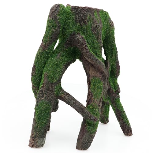 AQUA KT Aquarium Tree Stump Branch Rock Fish Hiding Place for Betta Cichlid Goldfish Fish Tank Aquarium Landscape Decoration