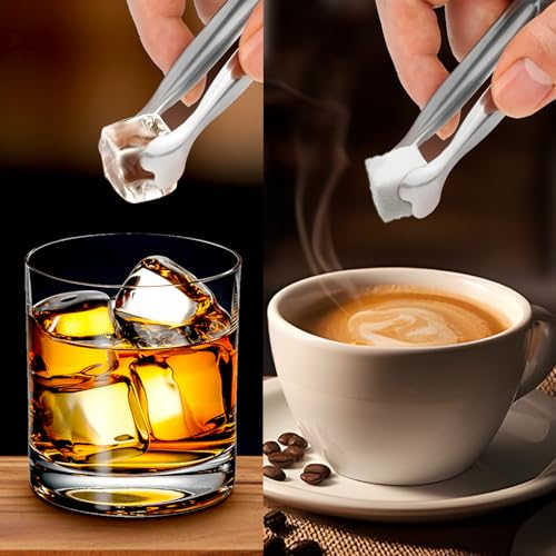 Mini Serving Tongs, Anytrp 18-Packs Stainless Steel Sugar Tongs, 4.3inch Ice Tongs Kitchen Appetizers Tongs for Coffee Bar, Tea Party, Desserts Party, Sugar and Ice Bucket - color: Silver, size: 4.3inch