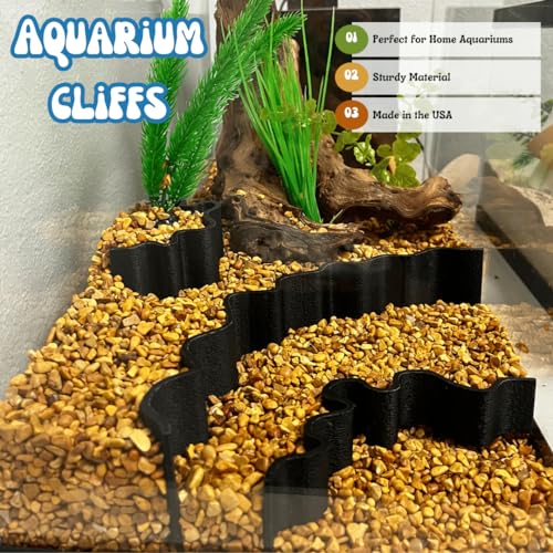 REEFSHAPE Aquarium or Terrarium Substrate Cliffs Combo Pack, Black | Separate Substrate Layers, Create Cliffs & Depth, Made in USA, Cliff Combo - color: Cliff Combo, Black