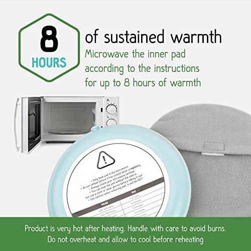 Evergreen Pet Supplies Microwavable Heating Disc for Pets - 2 Pack, X-Large, Round, Gray - Heat Discs with Washable Cover, Up to 8 Hours Warmth & No Electric Cord