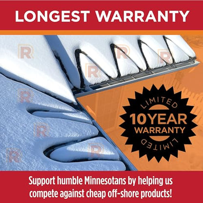 RADIANT SOLUTIONS HeatTapePro - Intelligent Commercial Grade Self-Regulating Heat Cable with GlowCap™ - 10 YR warranty - Ice Dam & Pipe Freeze Protection - 125 ft cable + 10 Ft Cord, 120V, 6 watts/Ft - style: Heat Tape Pro (125 FT)