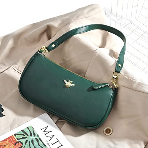 Small Tote Shoulder Bags Purses for Women Retro Classic Crossbody Bags Cute Clutch Purse and Handbag - color: 0-3-green a