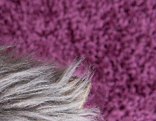 Unique Loom Solid Shag Collection Area Rug (2' 6" x 13' 1" Runner, Eggplant Purple) - color: Eggplant Purple, size: 2'6" x 13'1" (Runner)