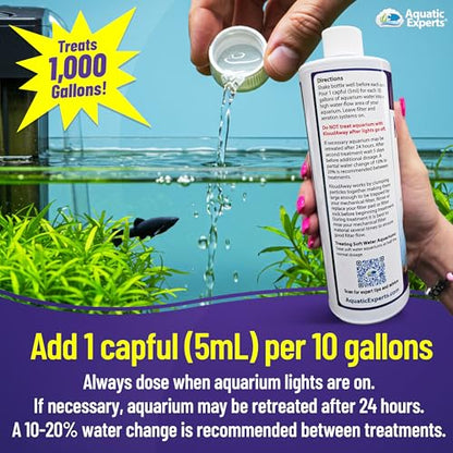KloudAway Freshwater Aquarium Water Clarifier - Clears Cloudy Water, Water Clarifier for Fish Tank, Made in USA, Aquatic Experts, (500 ml) - size: 500 ml (16.9 oz)