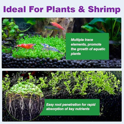 Upgraded Aquarium Soil Water Grass Mud, Ideal for Fish Tank Aquascaping Aquarium Substrate Soil for Plants and Shrimps, No Need to Wash (8.8 Pounds) - size: 8.8 Pounds