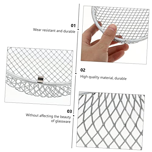 Efficient Heat Dissipation Reptile Heating Lamp Shade 5.5 Inch -Scald Mesh Cover for Reptile Lamp Bulb
