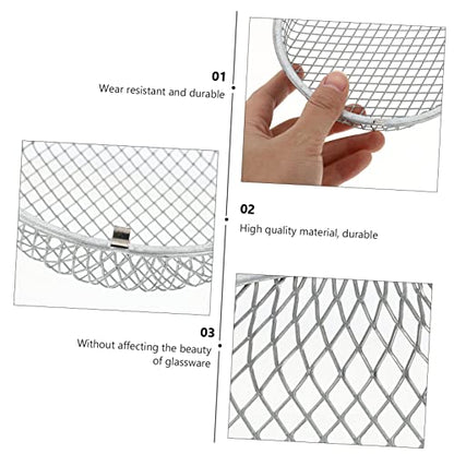 Efficient Heat Dissipation Reptile Heating Lamp Shade 5.5 Inch -Scald Mesh Cover for Reptile Lamp Bulb