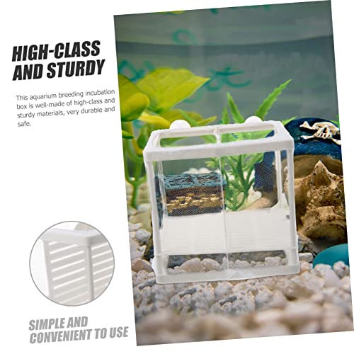 Hemoton Sturdy Fish Tank Isolation Board 2pcs Box Mesh for Aquarium Breeding and Reptile Nursery