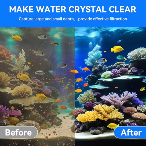 4 Pack Sponge Filter Media Pad Replacement for Penn-Plax Cascade 300 GPH Hang On Filter Aquarium Bio Sponge Filters Parts Filter Sponge Filter Foam for Aquarium Fish Tank Sump Turtle Tank Part#CPF510