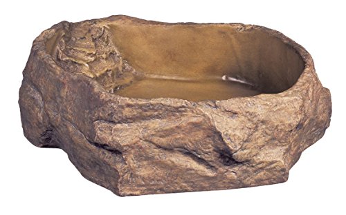 Exo Terra Water Dish, Water Bowl for Reptiles, X-Large, Flavorless, 1 pounds | Water Bowl for Reptiles, Flavorless, 1 Pound - size: X-Large