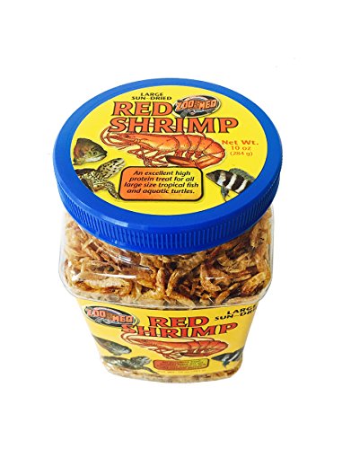 Zoo Med Large Sun-Dried Red Shrimp Aquatic Turtle Food 10 oz. - size: 10 Ounce (Pack of 1)