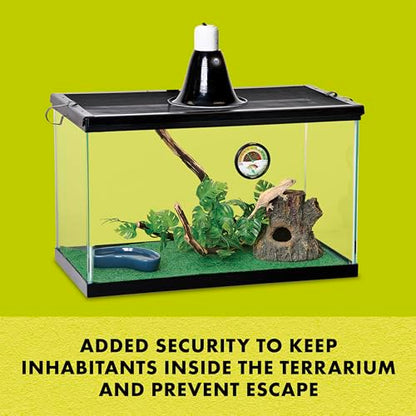 Zilla Reptile Terrarium Fresh Air Screen Non-Locking Clips, 2 Pack, Large