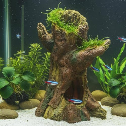 Resin Tree Trunk Resin Tree Trunk Decoration Realistic Design Artificial Driftwood Stump, Lmc20729 - style: Lmc20729