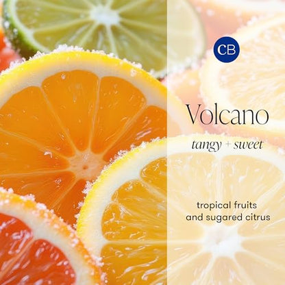 Capri Blue Volcano Multi Surface Wipes - Multi-Purpose Cleaning Wipes with Grapefruit & Tangerine Essential Oils - Safe for Countertops, Walls, and More - Non-toxic, Vegan & Cruelty Free (48 count)
