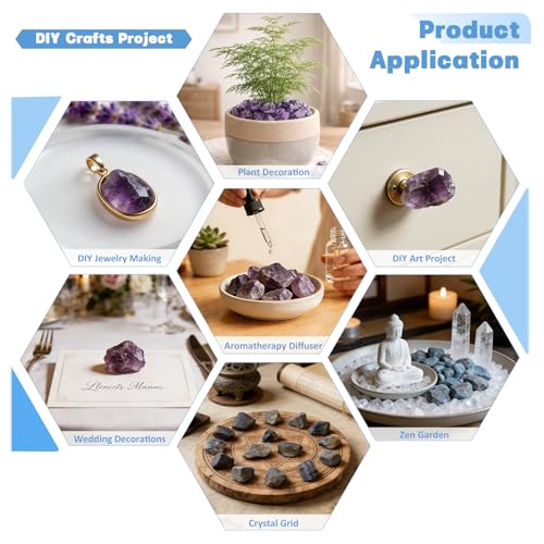 SUNYIK 1LB Natural Raw Blue Apatite Stones Rock for Tumbling Cabbing | Irregular Healing Crystal Rock Stones for Aquarium, Terrarium Fish Tank, Fountain Rocks, Jewelry Making, Rock Collections - color: Blue Apatite(0.7"-1.5")
