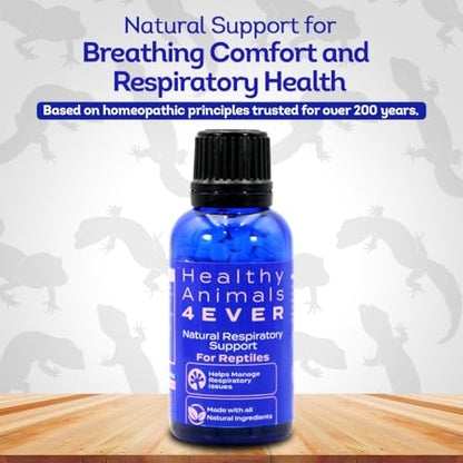 HealthyAnimals4Ever HA4E - Reptile Respiratory Support - Natural Immune-Boosting Formula for Breathing Ease, Airway Clarity & Lung Health - 300 Tablets