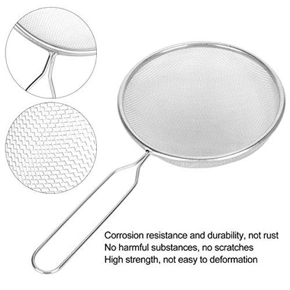3pcs Stainless Steel Litter Scooper | Dung Shovel for Tortoise/Lizard/Reptiles | High Density Mesh Sand Maintainer | Rustproof & Resilient Pet Care Tool