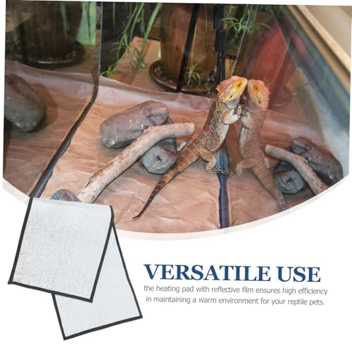 Happyyami Reptile Heat Pad Thermostat Self-Warming Mat for Snakes Lizards Tortoises Heat Retention and Easy to Clean - size: 85.00X29.30X0.30CM