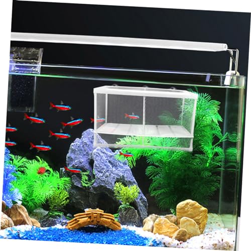 Toyvian Fish Tank Partition Mesh Divider Box for Fish Fry Reptile Box Lightweight Portable