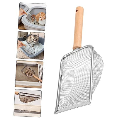 Reptile Litter Scoop and Handle Ergonomic Design for Easy Cleanup of Reptile Waste for Pets