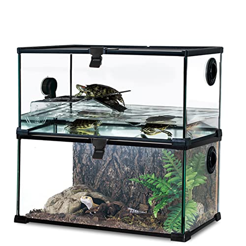 UPKOCH 2-Pack Turtle Terrarium Buckle Glass Escape Latch for Reptile Feeding Tank Accessories Secure Breeding Box Lock for Aquatic and Terrestrial Pets