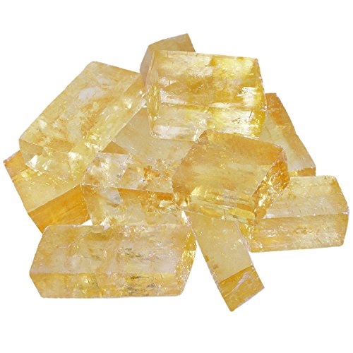 SUNYIK 1LB Natural Raw Yellow Calcite Stones Rock for Tumbling Cabbing | Irregular Healing Crystal Rock Stones for Aquarium, Terrarium Fish Tank, Fountain Rocks, Jewelry Making, Rock Collections - color: Yellow Calcite(1.2"-2.2")