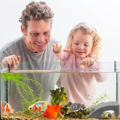 MAGICLULU 2pcs Turtle Basking Platform for Turtle Tank and Aquarium, Environmental-Friendly Abs Plastic Reptile Dock, Floating Climbing and Resting Ramp Accessories