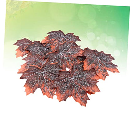 DOITOOL Leaf Litter Reptile 36 Pcs Decor Terrarium Supplies Leopard Gecko Supplies Pet Supplies Hermit Crab Animal Supplies