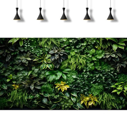 2 Packs Rock Wall Reptile Tank Background Lush Green Tropical Leaves Aquarium Background Nature's Embrace Tropical Green Plants Fish Tank Backgrounds Moss Wall Reptile Enclosure Backgrounds 36x20in - color: Green, size: 36(W)x20(H)in