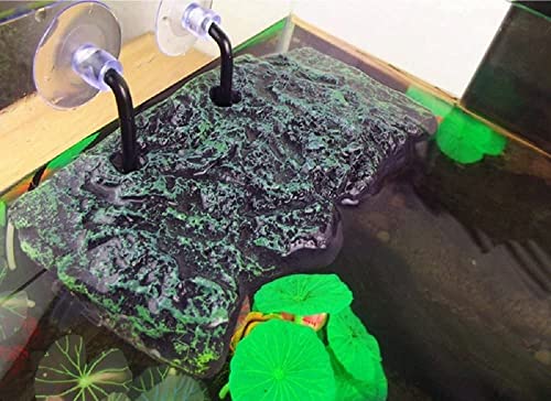 Minidiva Turtle Floating Platform, Floating Turtle Dock Rectangular Turtle Dock Polyurethane Foam Aquarium Floating Decorative Deck Climbing Brazilian Turtle (Large) - size: Large
