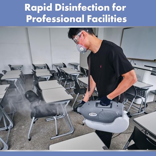 C150+ 110V Electric ULV Fogging Mosquito, Bug Insect Fogger Machine- Outdoor Yard Sprayer for Mosquitoes and Disinfectants-Mist Foggers for Mold, Insecticide (with Free Shoulder Strap)- 6L - size: 1.6 Gallon - 6 Liters