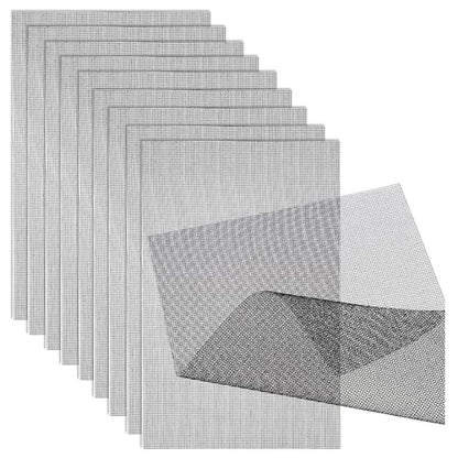 10 Pc Mesh for Plant,Plant Mesh Drainage Meshe,Flower Pot Hole Meshe Pad | DIY Drainage Bottom Netting, Gardening Bottom Grid Mat, Plant Potting Cover Pad, for Potted Succulent, Prevent Soil Loss