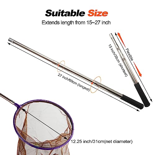 Yorikyas Snake Catcher Net Telescopic Pole | for Reptile Grabber Rattle Snake Moving and Catching
