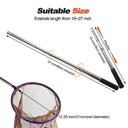 Yorikyas Snake Catcher Net Telescopic Pole | for Reptile Grabber Rattle Snake Moving and Catching