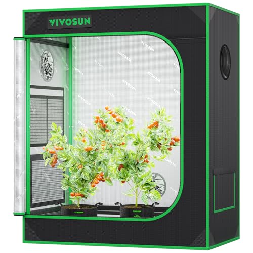 VIVOSUN 30"x18"x36" Small Grow Tent Mylar Tent 3D Printer Enclosure | Multi-Use Grow Tent, Heavy-duty Zippers, 100% Reflective Mylar Interior, Observation Window - size: 30"x18"x36"