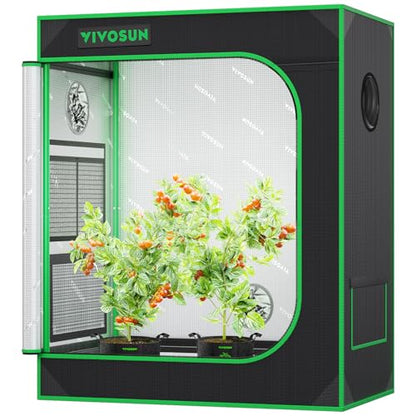 VIVOSUN 30"x18"x36" Small Grow Tent Mylar Tent 3D Printer Enclosure | Multi-Use Grow Tent, Heavy-duty Zippers, 100% Reflective Mylar Interior, Observation Window - size: 30"x18"x36"