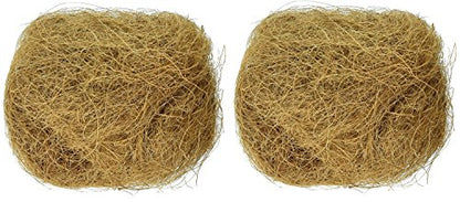 Prevue Pet Products BPV105 Sterilized Natural Coconut Fiber for Bird Nest (2 Pack) - size: 2 Pack