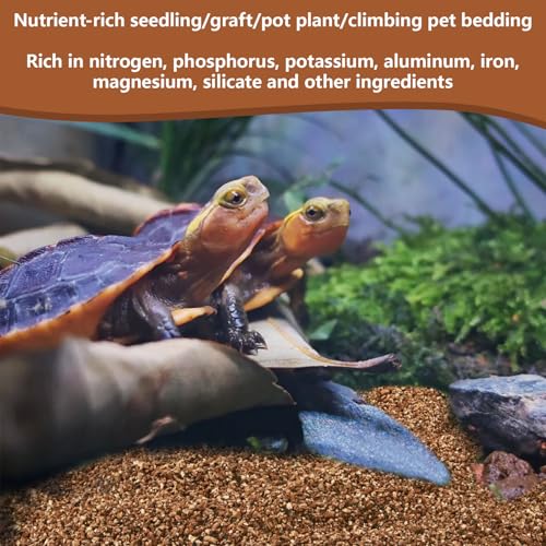 MAQIHAN 14OZ Vermiculite for Reptiles - Terrarium Substrate Bedding | Vermiculite Reptile Egg Incubation Soil for Bearded Dragon, Gecko, Hermit Crab, Snake, Tortoise, Turtle, Plants & Terrarium