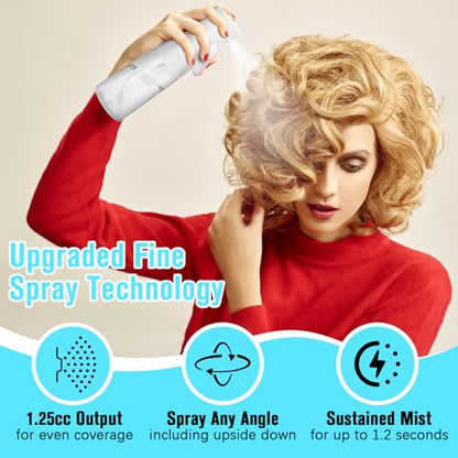 Spray Bottle For Hair,Continuous Water Mister for Hairstyling, Salons, Cleaning, Plants,Essential Oil Scents,Ultra Fine Mist Sprayer,6.8 OZ /200 ML-White(Christmas Gifts) - color: Bright White