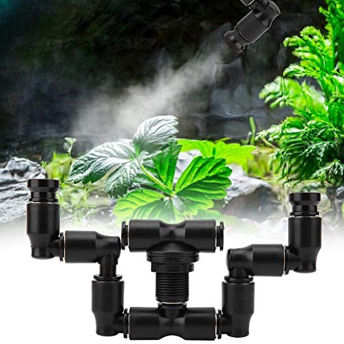 Terrarium Fogger, Dual Head Misting Spray Nozzles Mist Sprinkler Reptile Fogger Reptiles Fogger Mist Sprinkler for Rainforest Tank